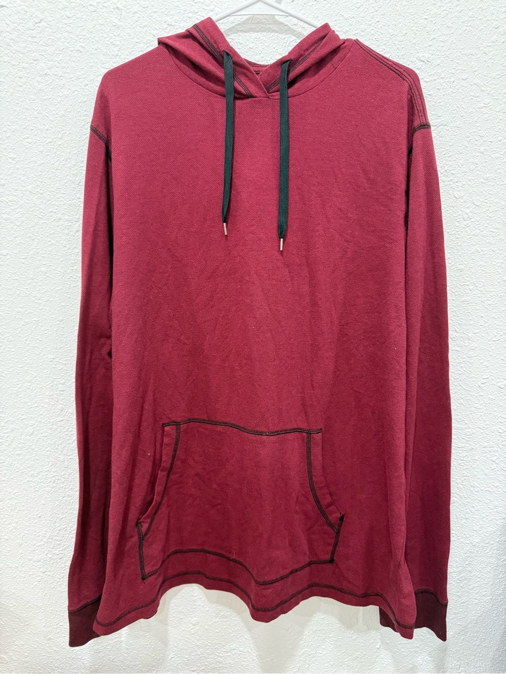Urban Pipeline Maroon Thermal Knit Hoodie Long Sleeve Size 3XLT